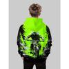 Kinderbekleidung Junge mit Kapuze langärmlig 3D-gedruckt Kinder Frühling und Herbst lässige Mode Pullover