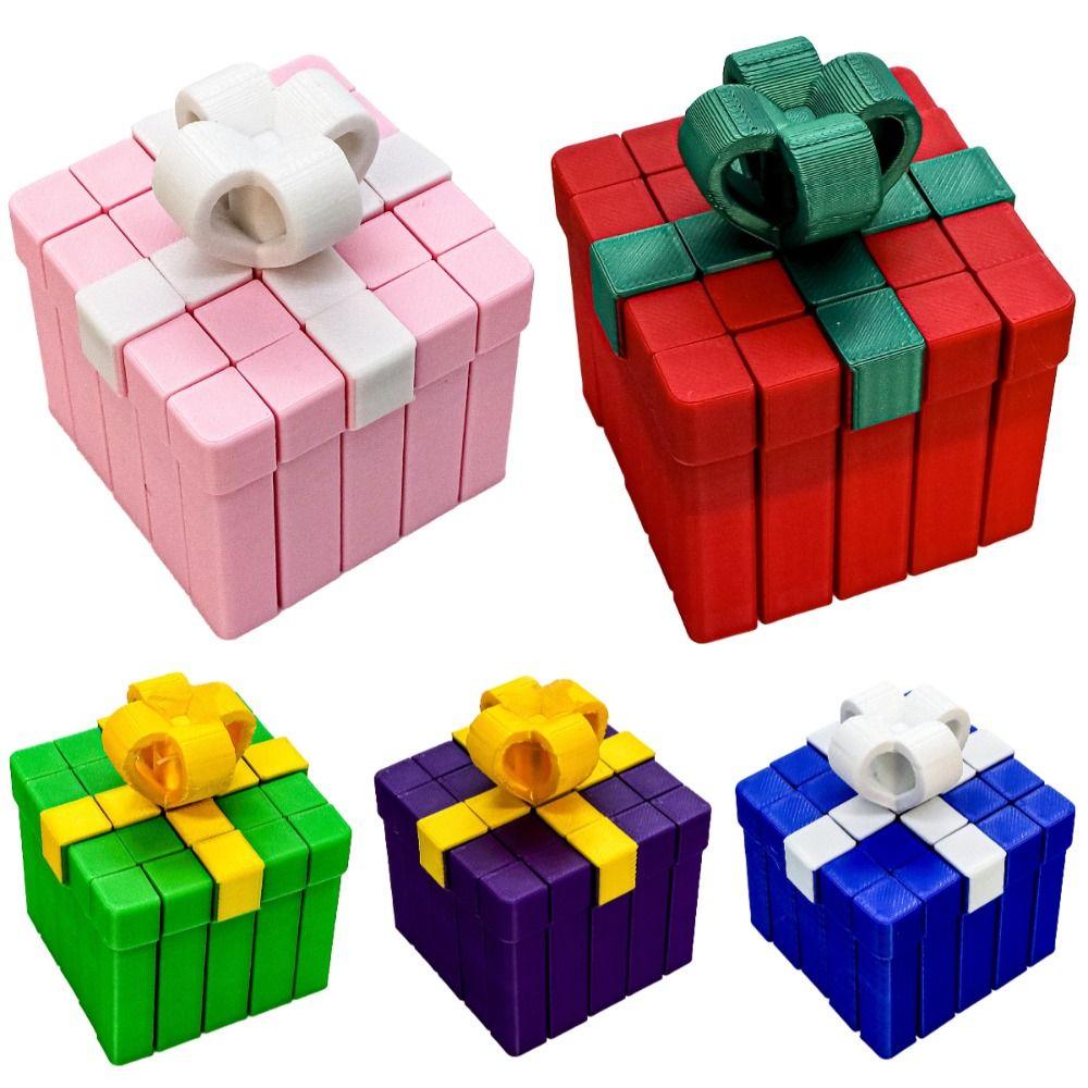 Relaxation 3D Printed Fidget Toy Portable Creative Gift Box Movable Sensory Model  Holiday Birthday
