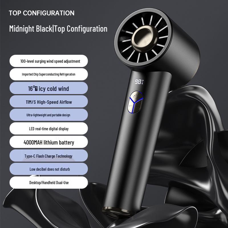2026 High-Speed USB Mini Handheld Fan: Compact, Powerful Cooling 28880 RPM [Includes Lanyard]