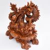 Golden Dragon Wood Root Sculpture: Hand-Carved Imitation Red Sandalwood Ornament for Living Room Decoration