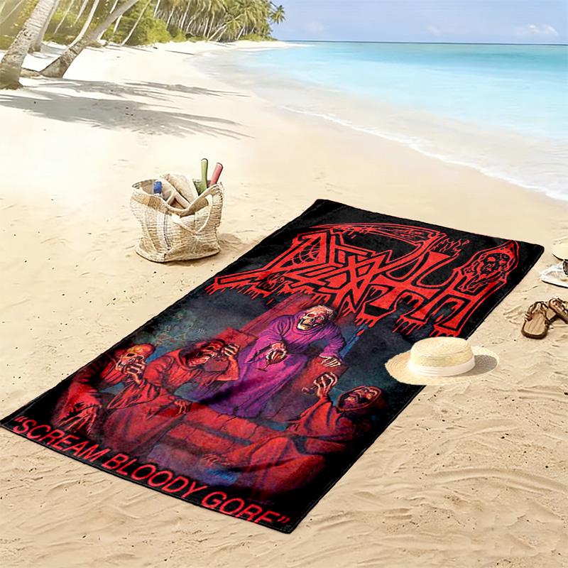 Death 2D Flat Print Beach Towel, Large Soft Quick Dry Towel for Beach Camping SwimmingDSTJ0925498