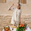 Women's Embroidered Babydoll Top & Shorts Set