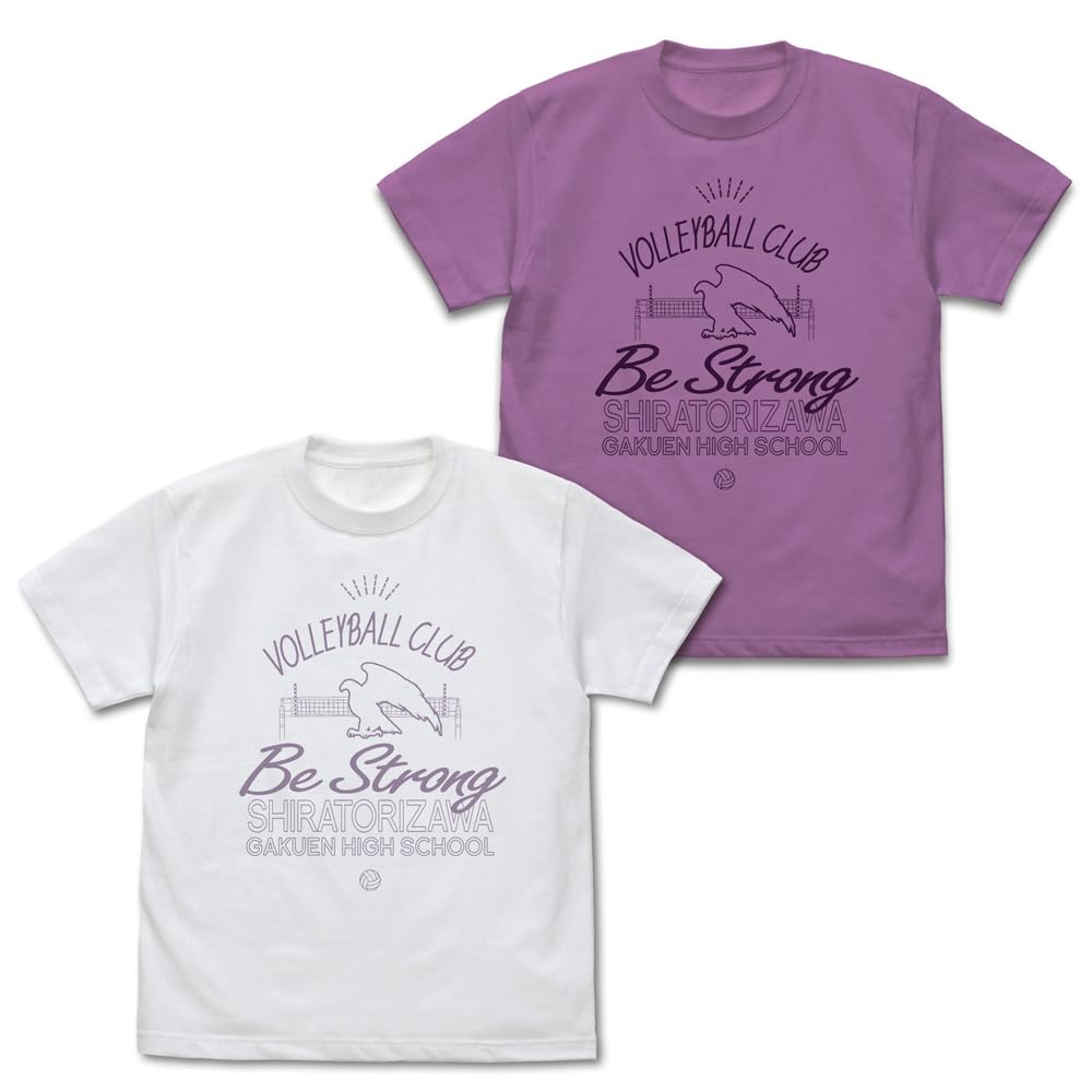 COSPA Shiratorizawa Academy High School Volleyball Club Icon Mark College WHITE S size [Official] Haikyu!! T-shirt
