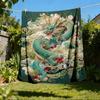 1pc Dragon ArtworkOutdoor Blanket, Soft And Comfortable Blanket, Casual Warm Outdoor Blanket, Good Birthday Gift Yy260328095