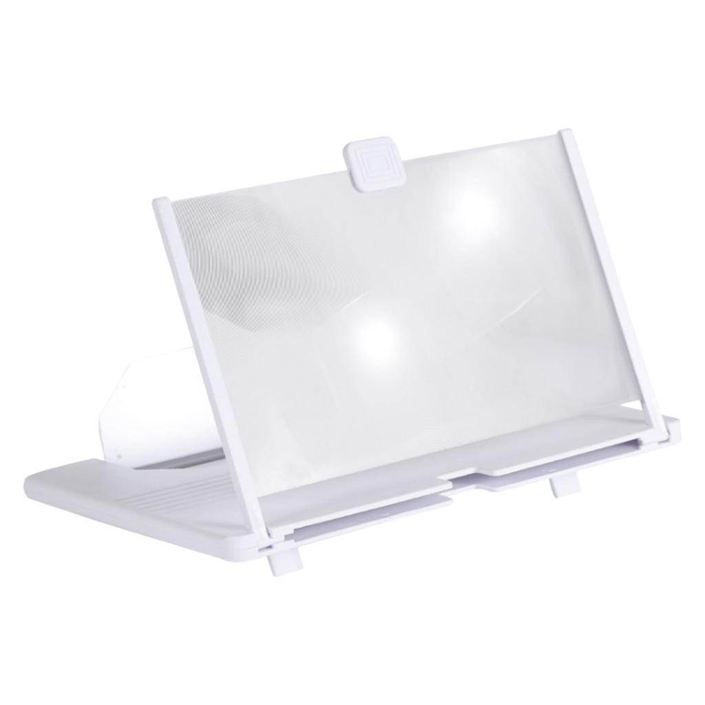 3D Phone Screen Magnifier Extendable Stand with HD Optical Lens for Movie Watching Video Streaming Online Classes