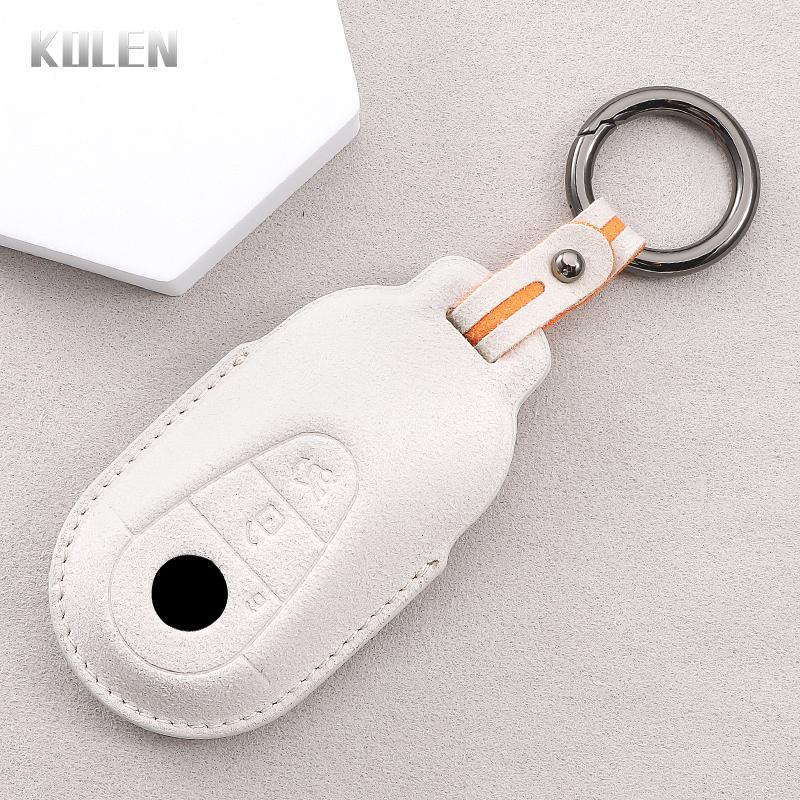 

Car Remote Key Case Cover Shell For Mercedes Benz C S Class W206 W223 S350 C260 C300 S400 S450 S500 Leather Protected Fob