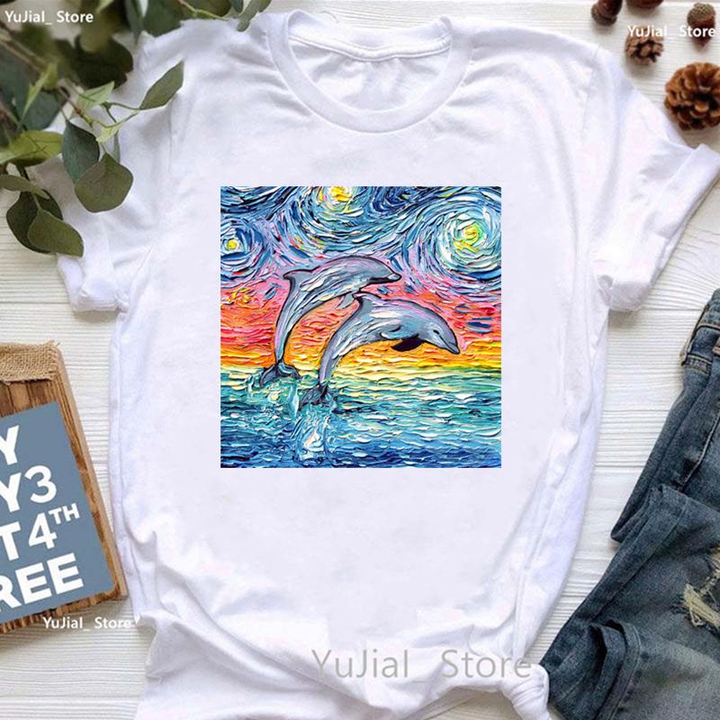 Vintage T Shirt Girls Starry Sky Chihuahua Bulldogaussieyorkshire Terriercatrabbit Print T Shirt Unisex Aesthetic Clothes