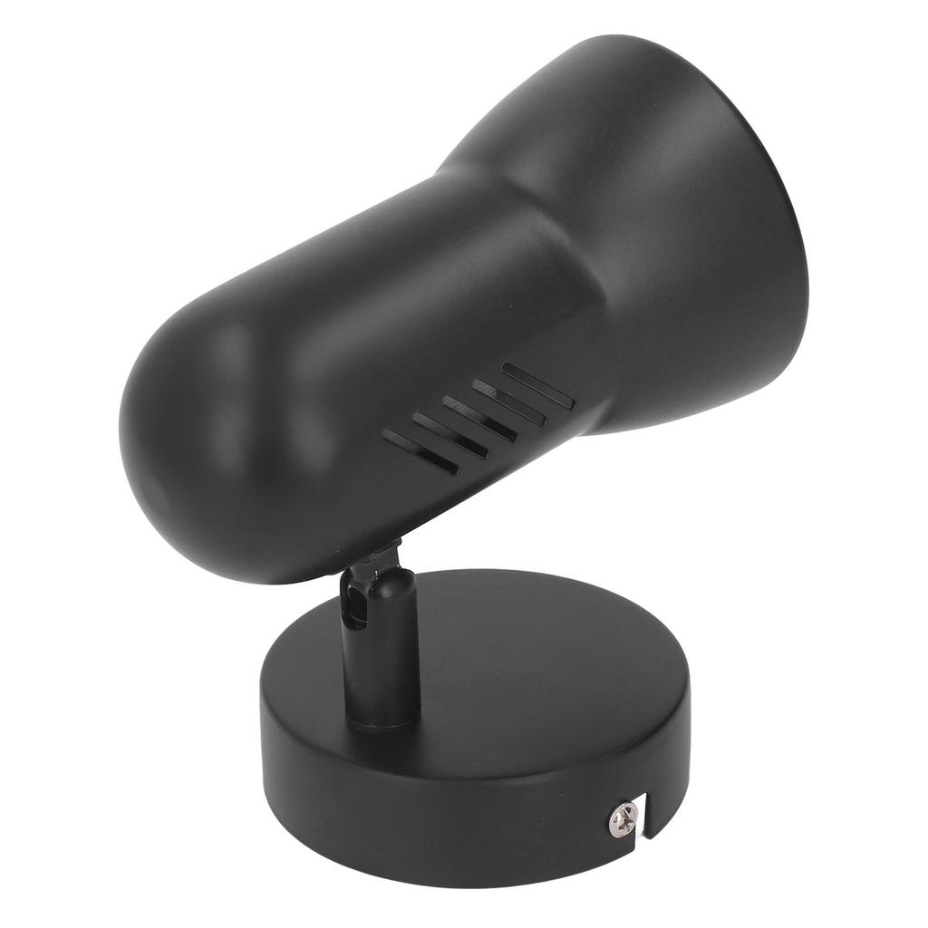 Wall Light Bulb Holder E26 Rotatable Matte Black Easy Installation Wall Mounted Bulb Socket for