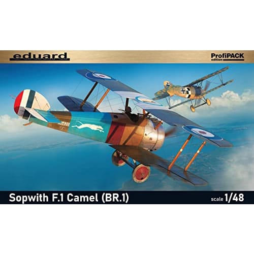 Eduard 1/48 Profipack RAF Sopwith F.1 Camel BR.1 Engine Plastic Model Kit EDU82171, Molded In Color