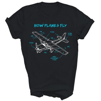 How Planes Fly Funny Aviation Rc Plane Pilot Aircraft Airplane Unisex Shirt Gift