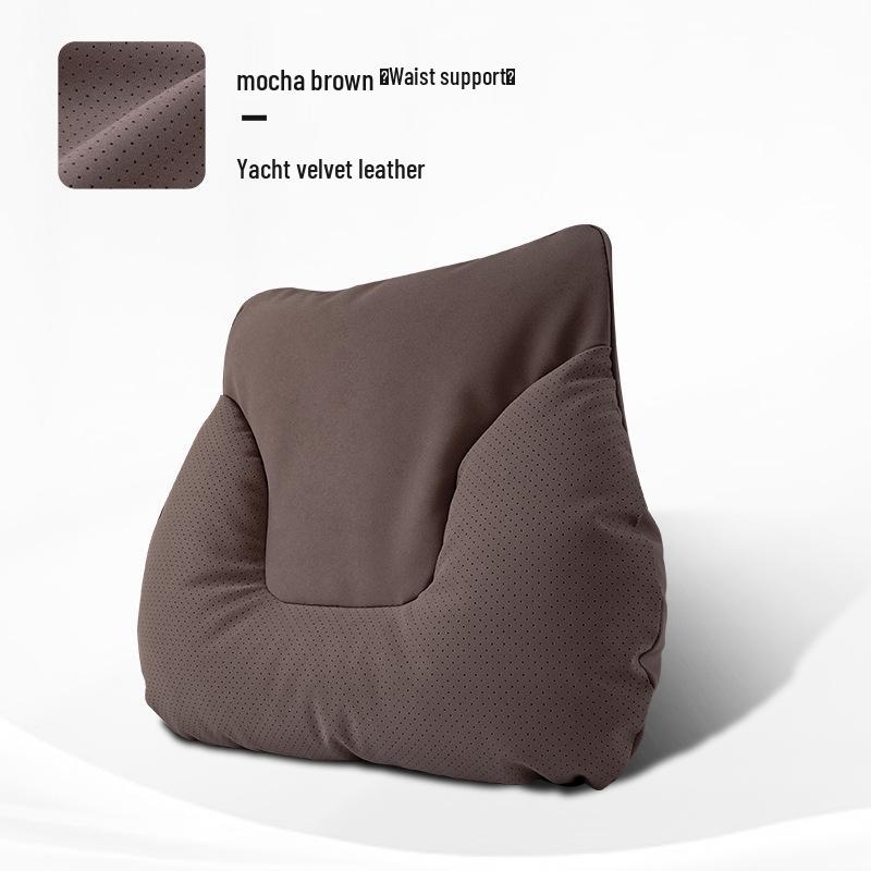 Sada polštářů na opěrku hlavy a bederní opěrku do auta - 5dílný polštář na krk a záda pro nová vozidla