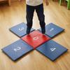 Cross-Shaped Jumping Mat Portable Foam with Vinyl Cover Easy to Clean