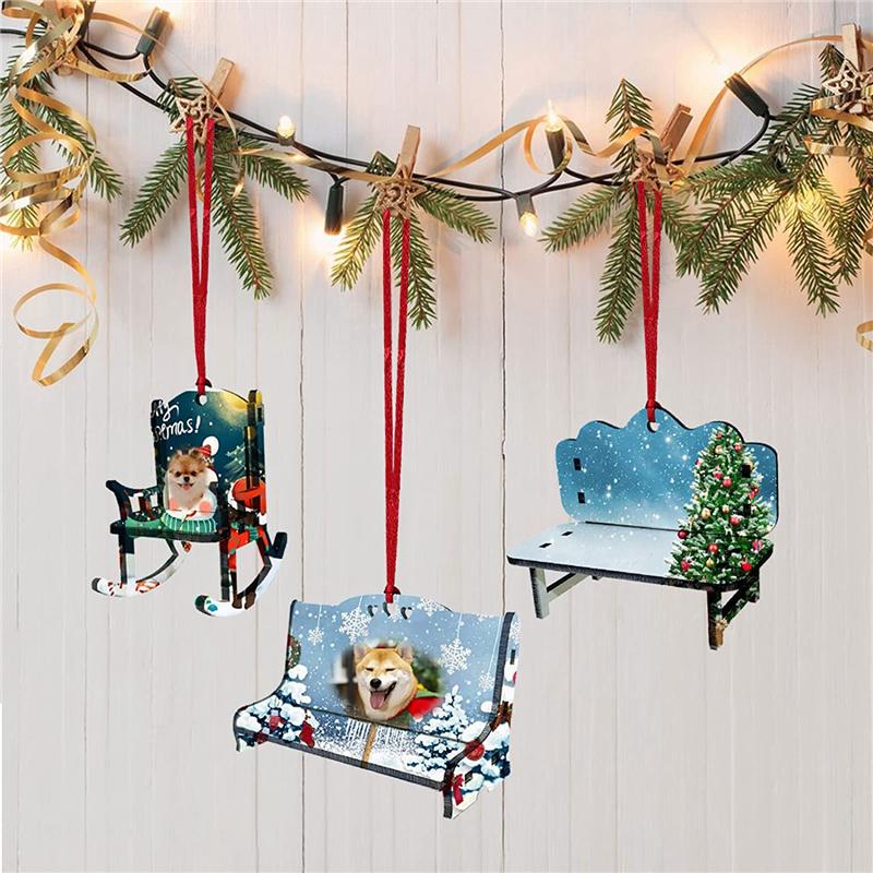 ABBY-8 Pcs Sublimation Blank Beach Chair Decor Double-Sided Sublimation Beach Blanks Chair Ornament (White,NONE) белый