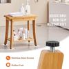 Bamboo Shower Bench 19.1 X 11.3 X 18.3 In Shower Stool Chair for Bathroom
