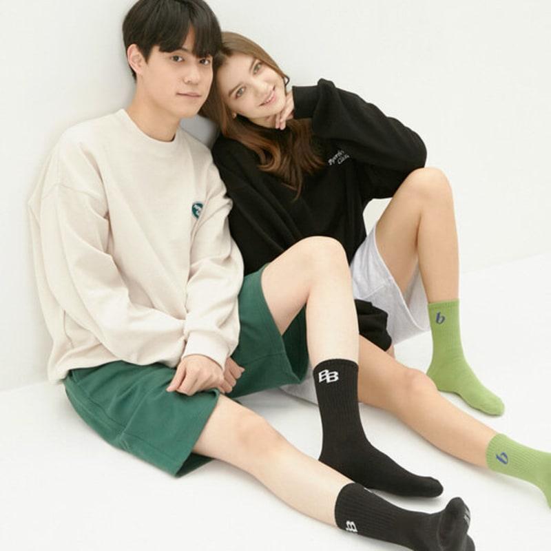 Bananasisters Men's BB Logo Ribbed Socks_2 Colors