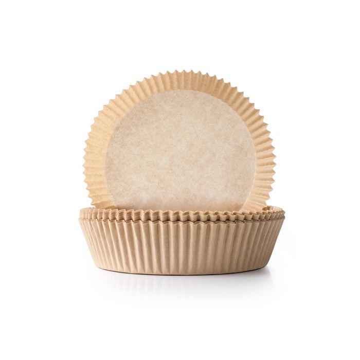 50 Feuilles Jetables Rondes Air Fryer 20 Cm - Ibili