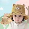 Children's Sun Hat Summer Thin Boys and Girls Baby Sun Hat Straw Hat Breathable Big Eaves Bucket Hat Sun Hat