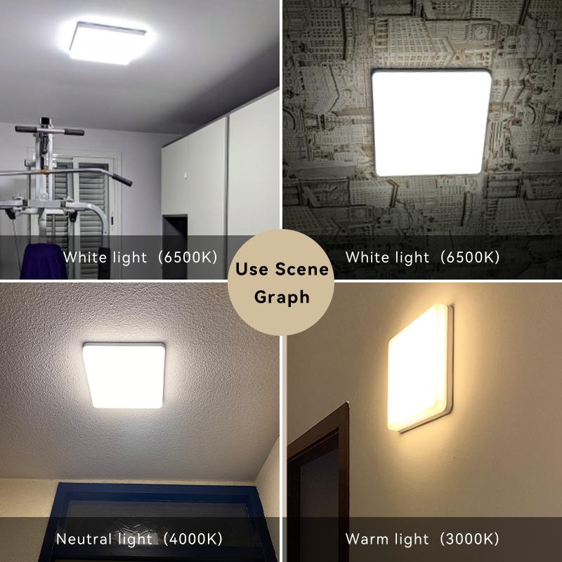 Plafonnier LED carré 50 W, éclairage de chambre à coucher, panneau LED 110 V/220 V, luminaire de plafond pour salon