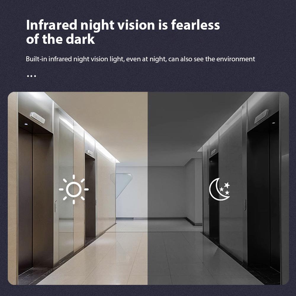 Inteligentny dzwonek do drzwi z kamerą i dzwonkiem na podczerwień, podgląd w nocy, 2,4 GHz, bezprzewodowa kamera wideo WiFi