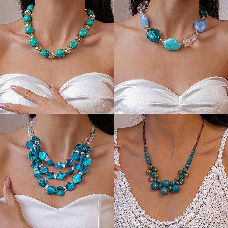 High-End Bohemian Seashell Beaded Clavicle Necklace