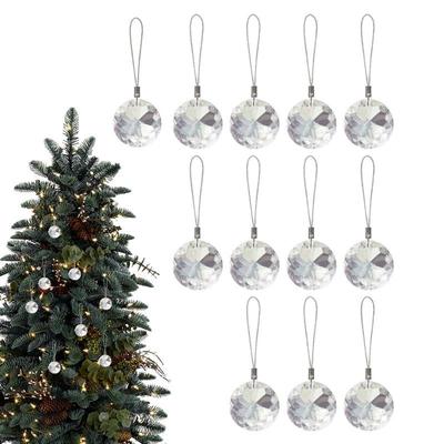 Crystal Ball Ornaments For Christmas Tree 12Pcs Decorative Baubles Christmas Decorations For Christmas Holiday Wedding Home