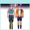 Kpop Demon Hunters Zoey Rumi Cosplay With Milk Silk Fabric For Game Anime Role Play