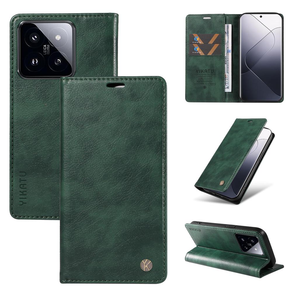 Lichee Pattern PU Leather Card Slots Wallet Phone Case for Xiaomi Redmi 10,9A,9C,Note 13,Poco X6,Redmi Note 12T Pro,13T,13C,C65,Redmi 13...