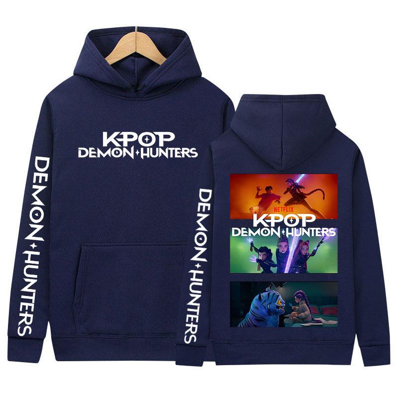 K-pop Demon Hunters 2025 Movie Merch Hoody Men Women Fashion High Quality Fleece Sweatshirt Casual Oversized Long Sleeve Hoodies
