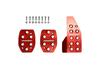 MONSTER SPORT Sport Driving Pedal Cover for Swift Sport [ZC33] MT Car Red Anodized 849521-7650M