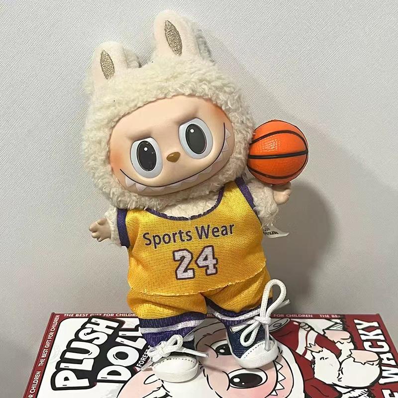 Labubu Plush Doll Clothes Plush Doll Changing Clothes Dolll Clothes Suit Cartoon Cute Clothes Dolls Accessories Gift