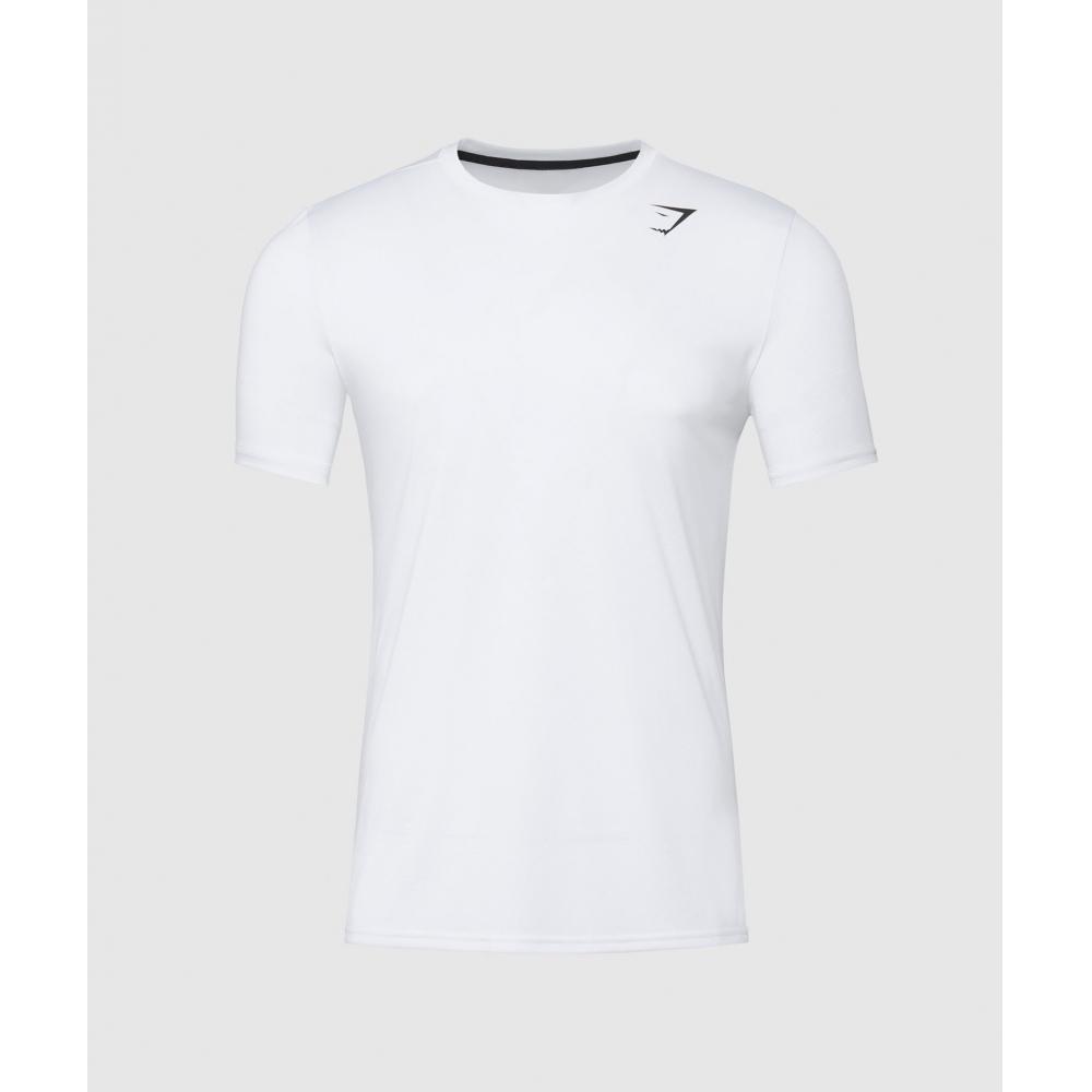 Gymshark Running DepT. T shirT whiTe A2b2k Wb57