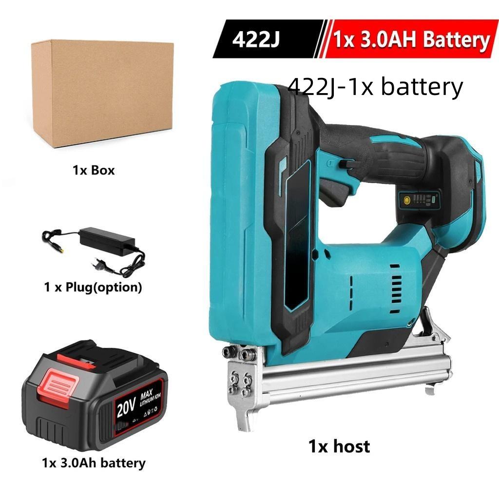 Straight U Staples Stapler Rechargeable Nailer Brushless Cordless Electric Nail Gun Portable Wood Working Tools