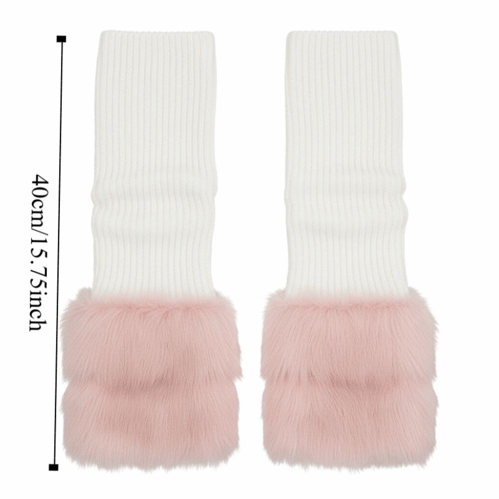 Vintage Knitted Winter Leg Warmers Y2K Harajuku Leg Coverings Kawaii Lolita JK Long Stockings Accessories