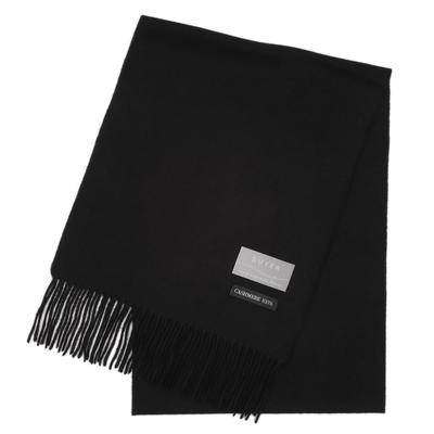 Buyer Pure Cashmere 20 Colors and Solid Large 100% Scarf, Available, Men's Women's, Color, Thick, (Black), FT30L-9900a