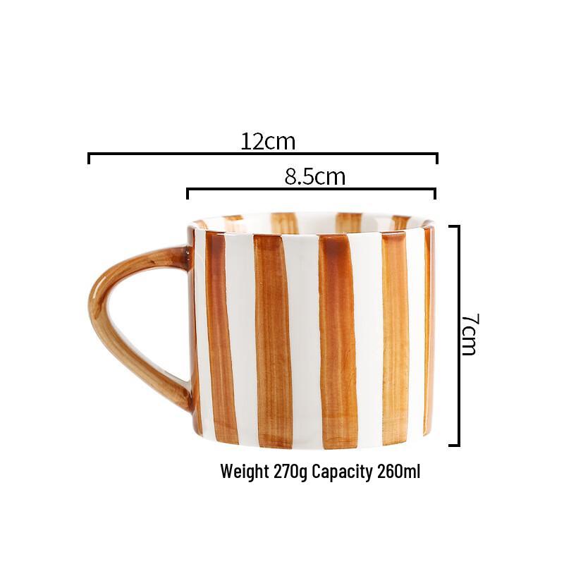 

ZISIZ Simple Ceramic Coffee Cup and Saucer Set