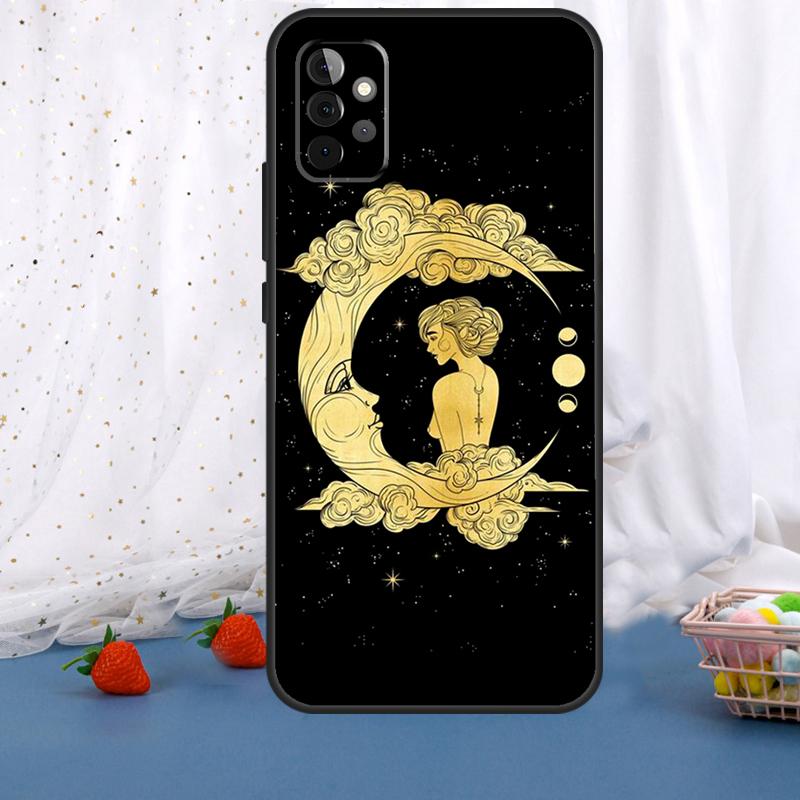 Sun Moon Art For Samsung Galaxy A55 A35 A05 A52 A32 A22 A54 A14 A16 A26 A36 A56 A06 A15 A53 A33 A13 Case