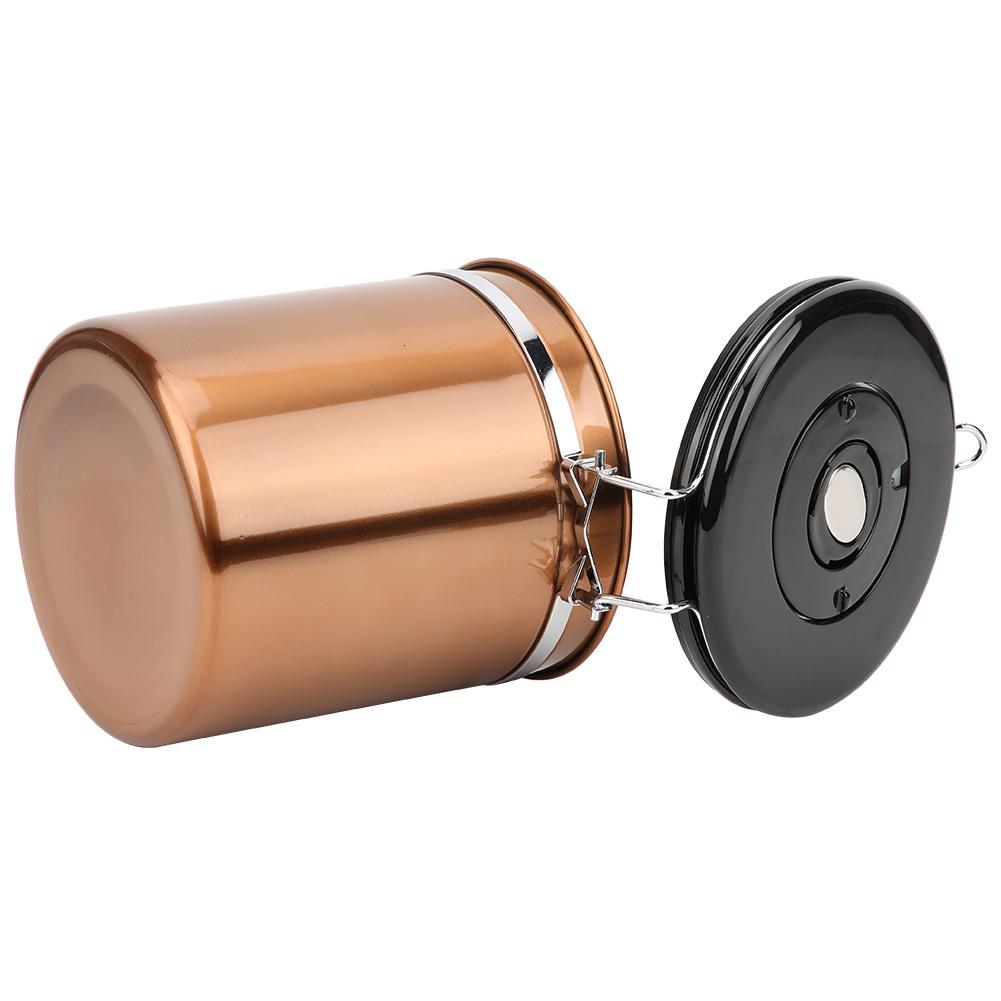 1.5L Stainless Steel Canister Sealed Container Tea Coffee Beans Storage Jar with Release Valve