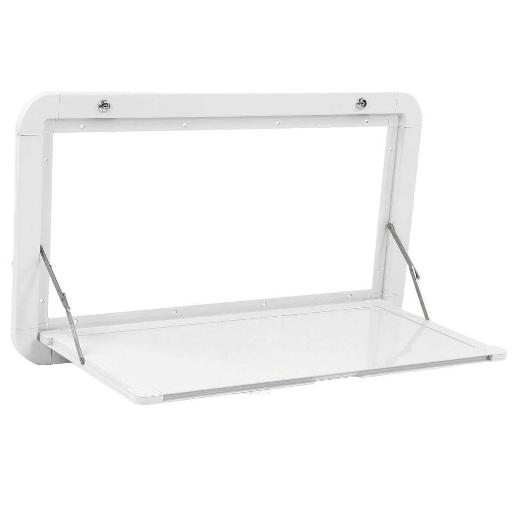 RV External Dining Table with Lock 25KG Maximum Load Aluminum Alloy for MPV Boat Caravan White