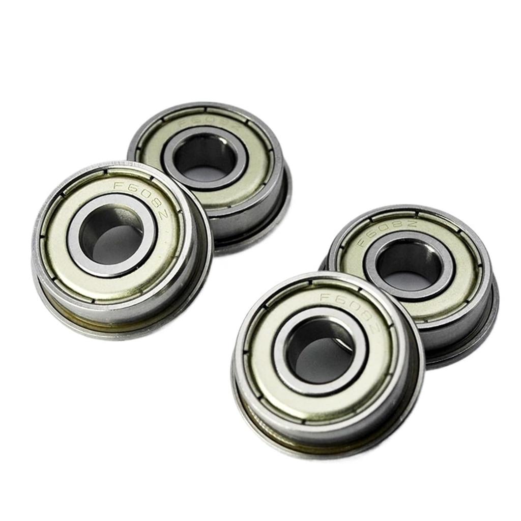 10pcs F608ZZ Flange Bearing 8 * 22 * 7mm F608Z 2Z Flanged Bearings 8 mm Inner Bore 3D Printer Bearing