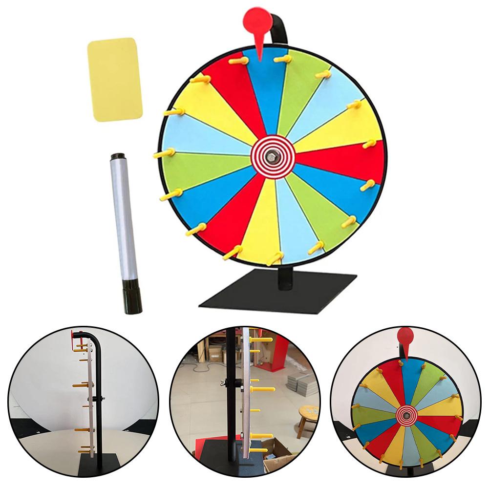 Make Your Events Memorable with Bright Colors and Attractive Graphics Uncontrollable Erasable Bracket Lottery Wheel