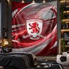 Wandbehang Wandteppich Middlesbrough FC Drucktuch für Wohnzimmer Schlafzimmer Heimdekoration