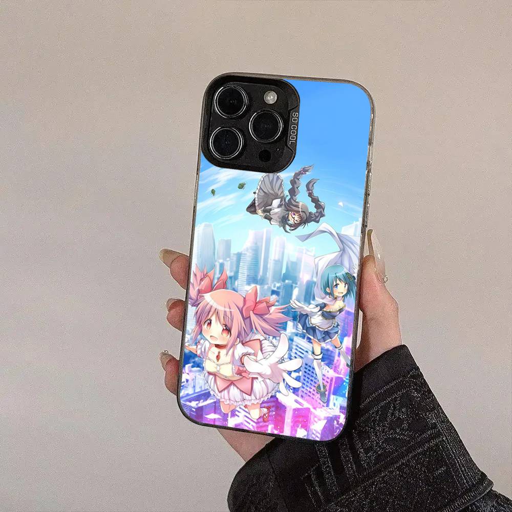 

P-Puella Magi Madoka Magica Colorful Phone Case Silver Suitable For IPhone 12 11 13 14 15 16 17 Max Pro Plus X XR XS iPhone 13pro max