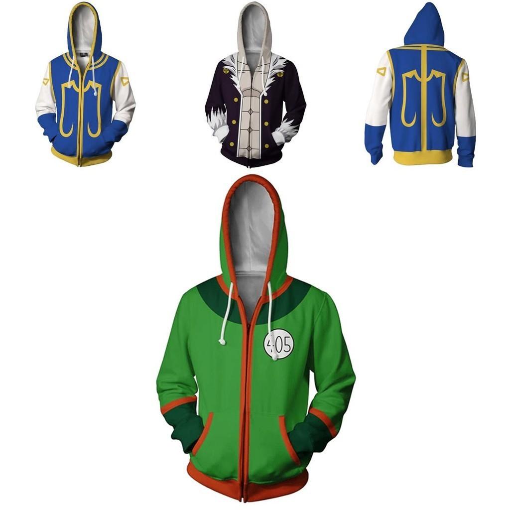 Warm And Cozy Hunter Hunter Hisoka Killua Zipper Jacket Cosplay Costume Hoodie
