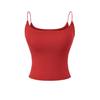 Women's Slim Fit High Elasticity Camisole - Spring/Summer Basic Layer, No Bra Needed, Beautiful Back Design.