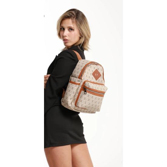 Original Women's Logo Quilted 4 Compartment Travel School Sports Daily Use Luxury & Stylish Backpack