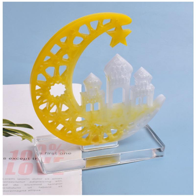 1PC Crystal Epoxy Mold Castle, Ghost Display Board Table Decoration Handmade Silicone Mold
