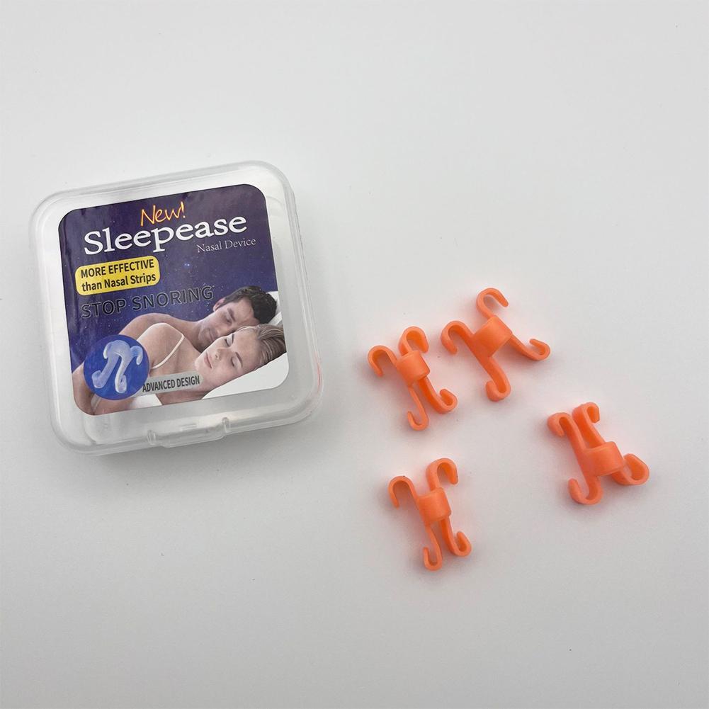Lot de 4 dilatateurs nasaux anti-ronflement en silicone pour homme et femme, pince-nez pour faciliter la respiration et améliorer le sommeil, rhinite, beauté et santé
