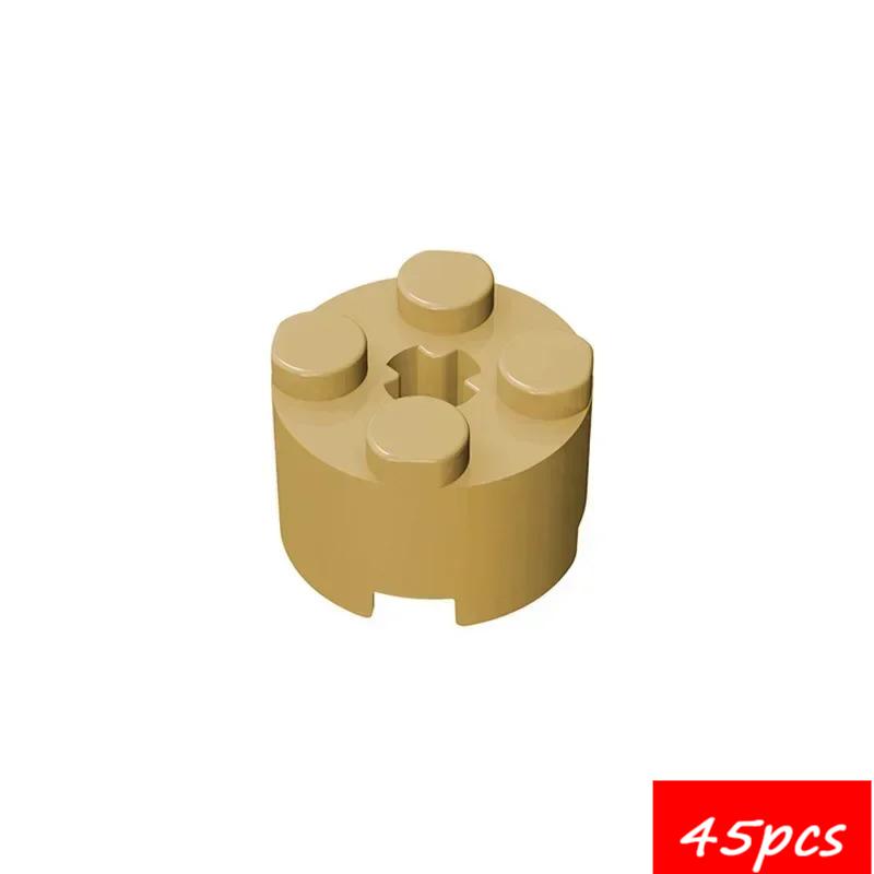 45PCS High-Tech Assemble Particle 6143 6116 39223 3941 2x2 Cylindrical Building Blocks Kit Part Idea DIY Toys For Children Gifts