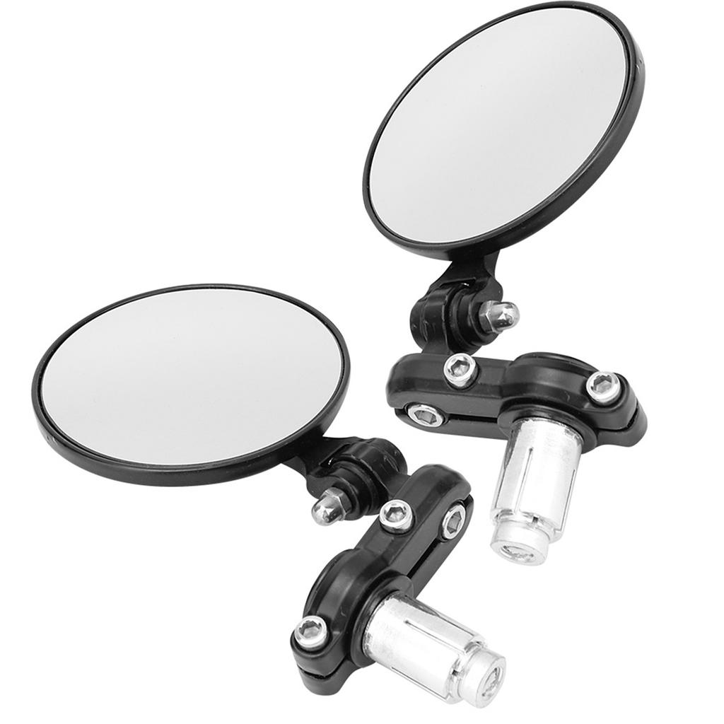 2Pcs Rrview, Retro Metal Iron Electrombile Handlebar End Round Rr View Mirrors,   Motorcycle Bike Rrview Side Mirrors