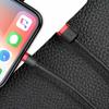 Durable Nylon Cable USB Iphone Lightning QC30 2A 3M Black/Red